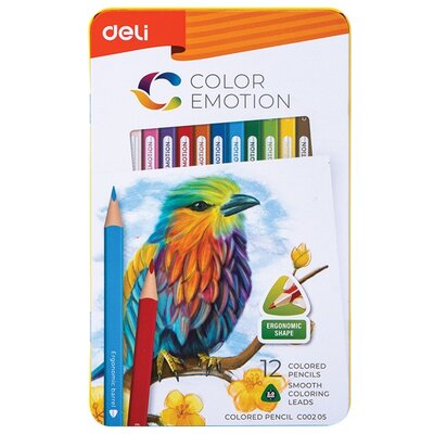 Deli Color Emotion 12db-os vegyes színű színes ceruza