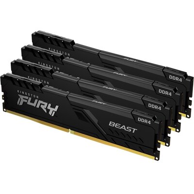 Kingston 32GB/3200MHz DDR-4 (Kit of 4) FURY Beast Black (KF432C16BBK4/32) memória