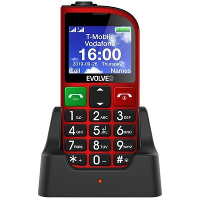 EVOLVEO Easy Phone 800 FMR 2,3" Dual SIM piros mobiltelefon