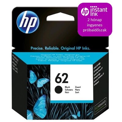 HP C2P04AE (62) fekete tintapatron