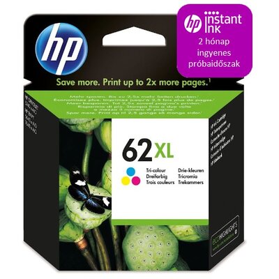 HP C2P07AE (62XL) háromszínű nagykapacítású tintapatron