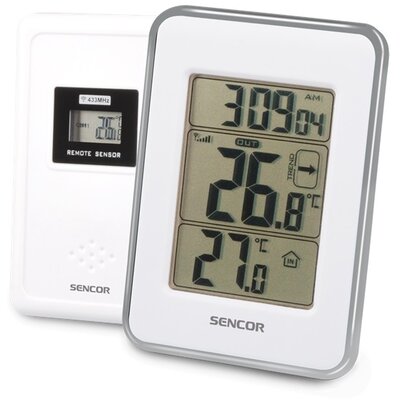 Sencor SWS 25 WS fehér időjárás állomás vezeték nélküli hőérzékelővel