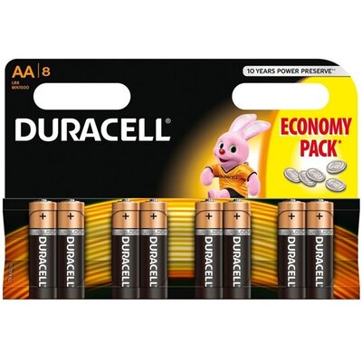 Duracell Basic AA (LR6) alkáli ceruza elem 8db/bliszter