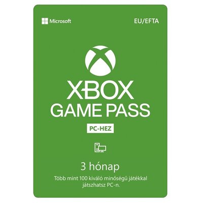 Microsoft Game Pass 3 hónapos PC előfizetés