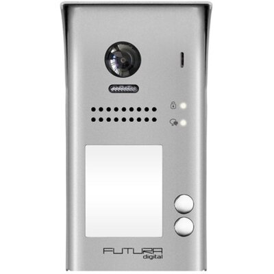 FUTURA VDT – 607C/S2 felületre szerelhető/1050-os látószög/2 lakásos/színes videó kaputelefon kamera egység