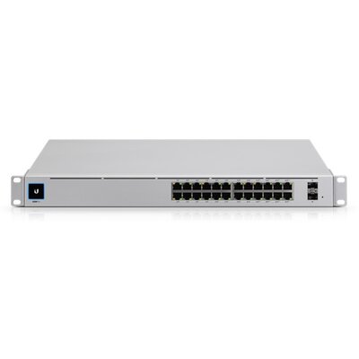 Ubiquiti UniFi USW-PRO-24-POE Gen2 24port GbE LAN 16xPoE+ 8xPoE++ 2xSFP+ port L3 menedzselhető switch