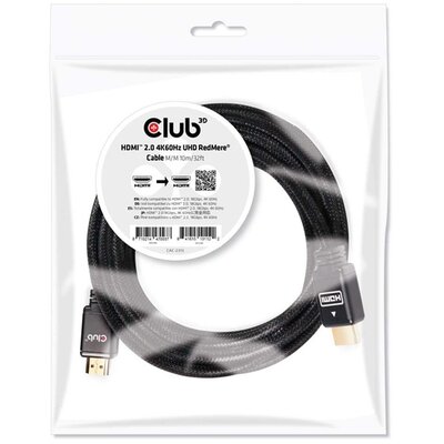 CLUB3D HDMI 2.0 - HDMI 2.0 UHD RedMere 10m kábel
