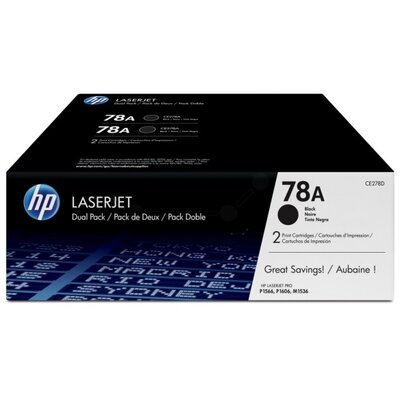 HP CE278AD (78A) duo-pack fekete toner