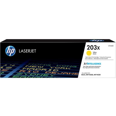HP CF542X (203X) sárga nagykapacítású toner
