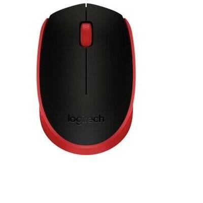 Logitech M171 vezeték nélküli piros notebook egér