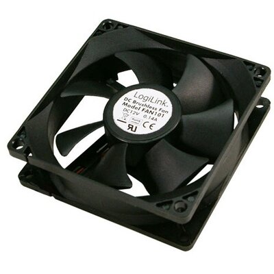 Logilink FAN101 Ventilátor 80x80x25mm fekete