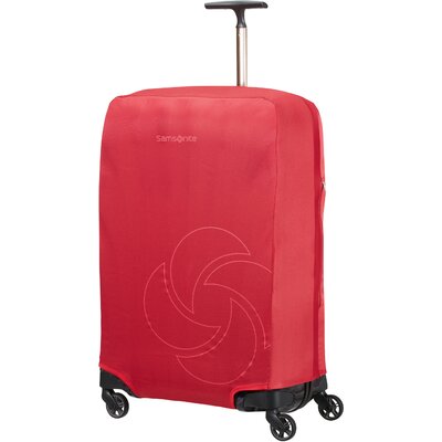 Samsonite GLOBAL TA Foldable Luggage Cover M piros védőhuzat