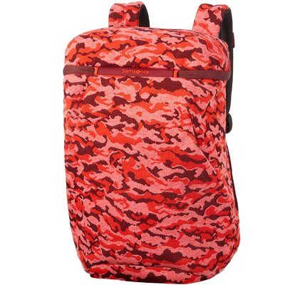 Samsonite NEOKNIT Laptop Backpack M 15.6" piros mintás hátizsák