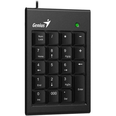 Genius Billentyűzet - Numpad 100 Slim (Vezetékes, USB, vékony, numerikus billentyűzet, fekete)