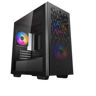 DeepCool Számítógépház - MATREXX 40 3FS (fekete, ablakos,, mATX, 1xUSB3.0, 1xUSB2.0)