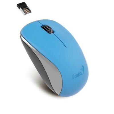 Genius Egér - NX-7000 (Vezeték nélküli, USB, 3 gomb, 1200 DPI, BlueEye, kék)