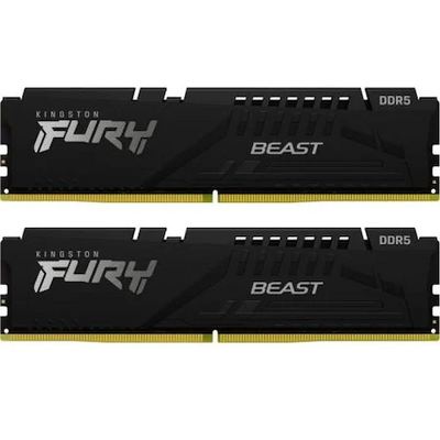 KINGSTON FURY Memória DDR5 32GB 6000MHz CL40 DIMM (Kit of 2) Beast RGB