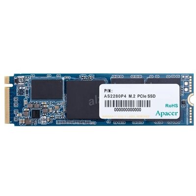Apacer SSD 512GB - AP512GAS2280P4-1 (AS2280 Series, Olvasás: 2100 MB/s, Írás: 1500 MB/s, M.2 PCI-E)