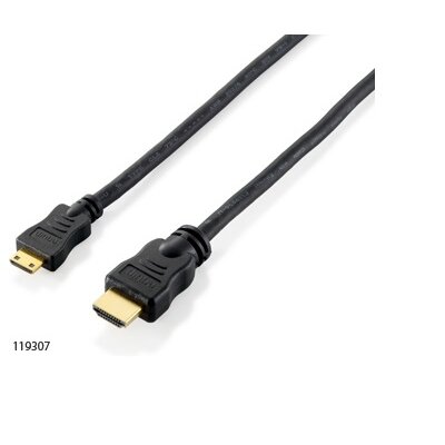 Equip Kábel - 119307 (HDMI1.4 - MiniHDMI kábel, apa/apa, 2m)