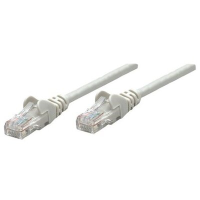 Manhattan Kábel - U/UTP Patch (RJ45 to RJ45, Cat5e, 3m, Szürke)