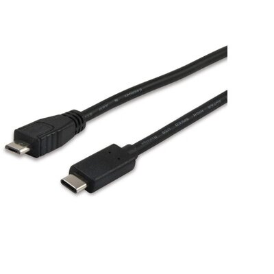 Equip Átalakító Kábel - 12888407 (USB-C -> USB MicroB 2.0 kábel, apa/apa, 1m)