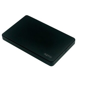 APPROX Külső Ház 2,5" - USB2.0, SATA, 9.5mm magas HDD kompatibilitás, Fekete