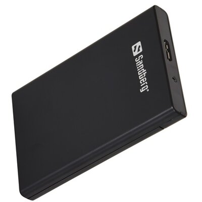 Sandberg Külső HDD Ház - USB 3.0 to SATA Box 2.5" (fekete; 2,5" Sata HDD max 9,5mm; 5Gbit/s)