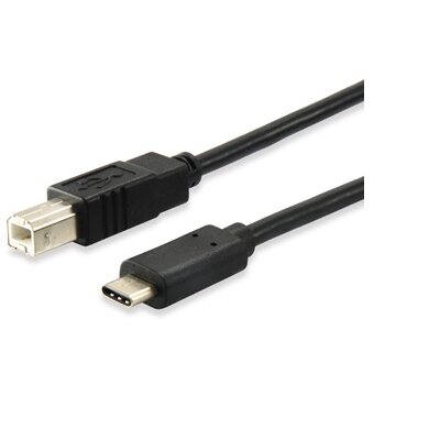 Equip Átalakító Kábel - 12888207 (USB-C -> USB-B 2.0 kábel, apa/apa, 1m)