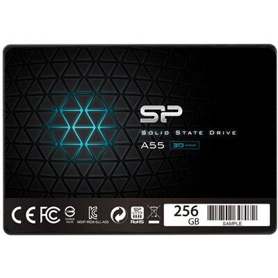 Silicon Power SSD - 256GB A55 2,5" (TLC, r:550 MB/s; w:450 MB/s)