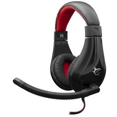 White Shark GH-2040 SERVAL gamer headset mikrofonnal - Fekete/Piros