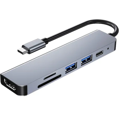 Akasa USB Type-C - 4 x USB 3.0 adapter - AK-CBCA25-18BK