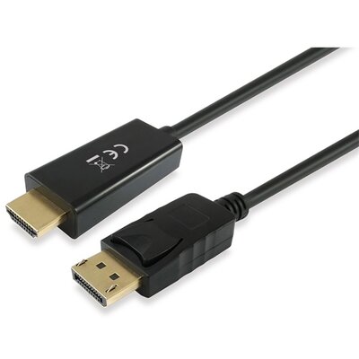 Equip Átalakító Kábel - 119392 (DisplayPort - HDMI kábel, apa/apa, 5m)