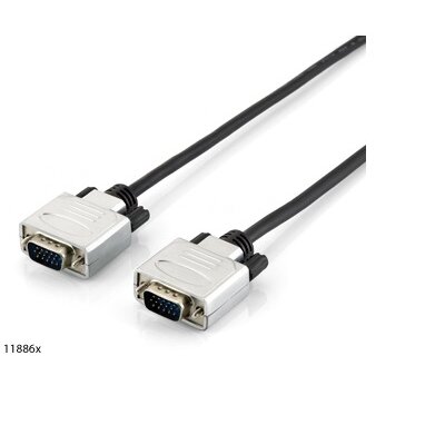 Equip Kábel - 118862 (VGA kábel, HD15, apa/apa, duplán árnyékolt, 5m)