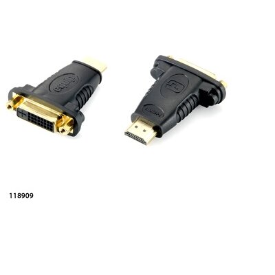 Equip Átalakító - 118909 (HDMI-DVI(24+1), apa/anya, fekete)