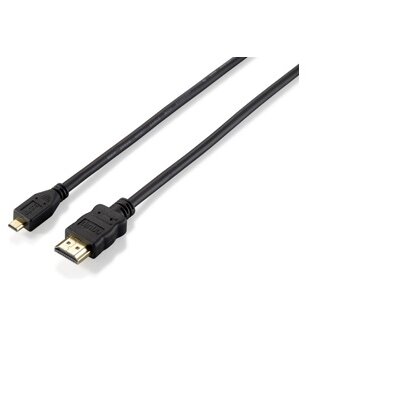 Equip Kábel - 119309 (HDMI1.4 - MicroHDMI kábel, apa/apa, 1m)