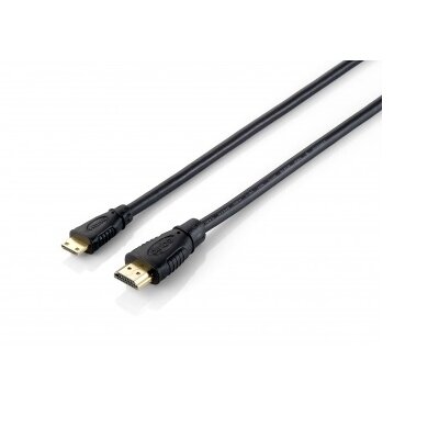 Equip Kábel - 119306 (HDMI1.4 - MiniHDMI kábel, apa/apa, 1m)