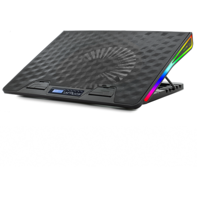 Spirit of Gamer Notebook Hűtőpad 17"-ig - AIRBLADE 800 RGB (26dB; max. 79 m3/h; 2x17cm, RGB LED, 2xUSB2.0)