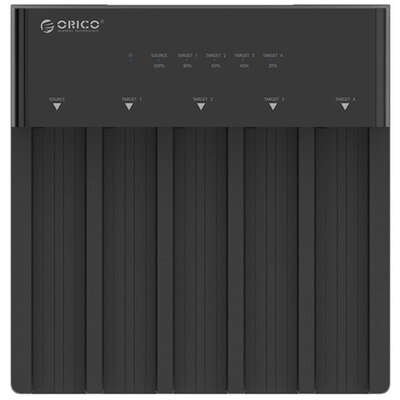 Orico HDD/SSD Dokkoló - 6558US3-C-EU /125/ (5x 2,5"/3,5" HDD/SSD -> USB-A, Max.: 16TB, fekete)