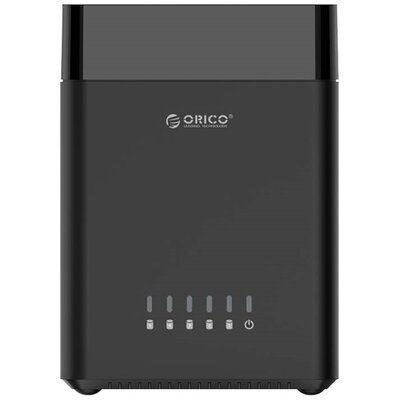 Orico Külső HDD tároló 3.5" - DS500U3-EU-BK/70/ (5 fiók, USB-A 3.0, Max.: 5x16TB, fekete)