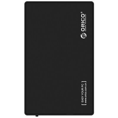 Orico Külső HDD/SSD Ház 3.5"/2,5" - 3588US3-V1-EU-BK/53/ (USB-A 3.0, Max.: 16TB, fekete)