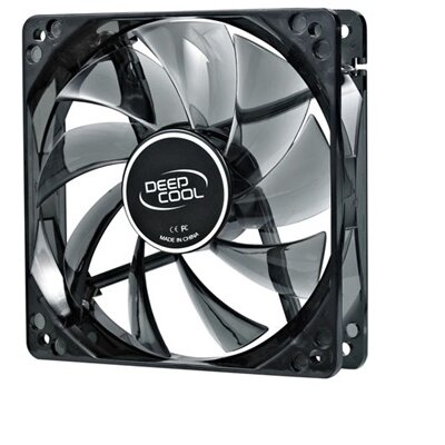 DeepCool Cooler 12cm - WIND BLADE 120 (26,6dB; max. 91,15 m3/h; 3pin csatlakozó; ház hűtésre, kék LED)