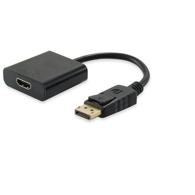 Equip Átalakító - 133438 (Displayport1.2 - HDMI1.4, apa/anya, fekete)