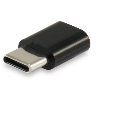 Equip Átalakító - 133472 (USB-C -> MicroUSB átalakító, apa/anya, fekete)