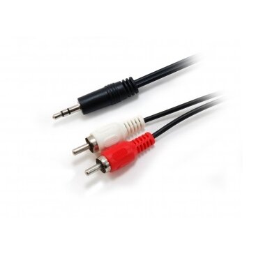 Equip Kábel - 14709207 (Audió kábel, 3,5 mm jack - 2xRCA, apa/apa, 2,5m)