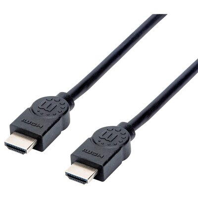 Manhattan Kábel - HDMI to HDMI ( 4K@30Hz, 3D, Shielded, 1.5m, Fekete)