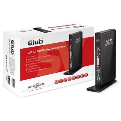 Club3D USB 3.0 Dual Display Docking Station