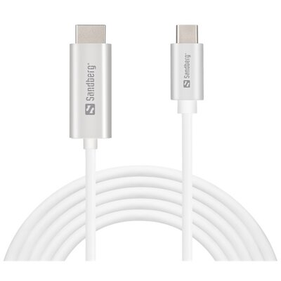 Sandberg Kábel - USB-C to HDMI (4K/32Hz, fekete, 2m)