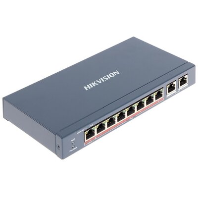 Hikvision Switch PoE - DS-3E0310HP-E (8 port 100Mbps, 120W, 2xRJ45 1000Mbps)