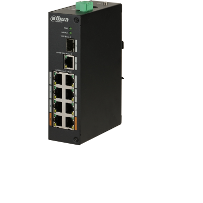 Dahua PoE switch - PFS3110-8ET-96 (8x 100Mbps PoE (96W) + 1x 1Gbps + 1 SFP, 53VDC)