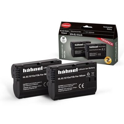 HAHNEL HL-EL15HP/A/B TWIN PACK akkumulátor szett (Nikon EN-EL15 1650 mAh)